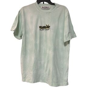PLAYBOY Green Short Sleeve Tee Men’s Tie Dye - Size S